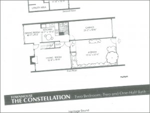 Constellation townhouse floorplan
