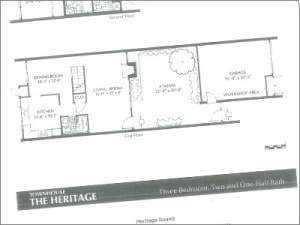 Heritage townhouse floorplan