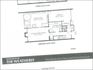 Weatherly townhouse floorplan